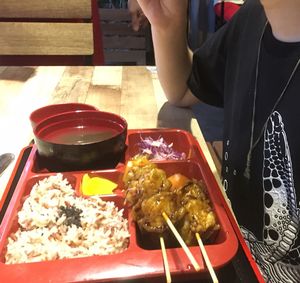 Teriyaki ";chicken "; at Vegan Delights Cafe in Ipoh