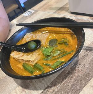 Curry Mee  at Vegan Delights Cafe in Ipoh