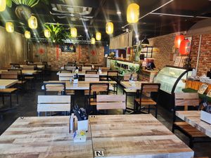 Interior at Vegan Delights Cafe in Ipoh