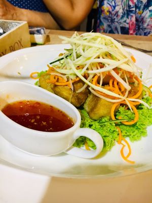 Crispy Tofu With Thai Sauce  at Vegan Delights Cafe in Ipoh