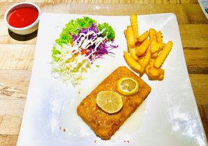 Lemon Chicken at Vegan Delights Cafe in Ipoh