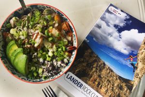  Rock climbing and Buddha bowls  at The Rise in Lander