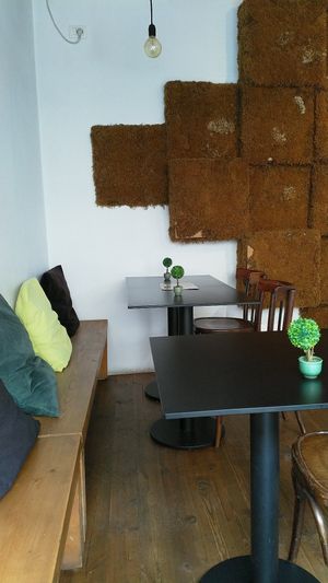 Seating at Greeny in Tirana