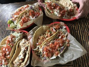 such. huge. portions. I love it! at Tiki Tacos in Kapaa