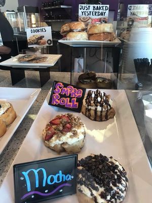 S’mores roll and mocha at Cinnaholic in Lancaster