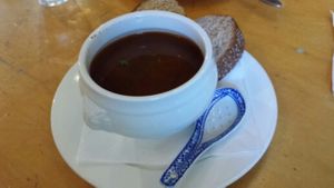 Black beans soup at Bolhoed in Amsterdam