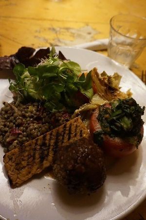 Vegan dish of the day at Bolhoed in Amsterdam
