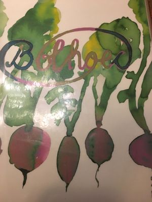 Menu cover  at Bolhoed in Amsterdam