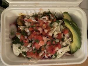 Hippie Bowl to go!  at Bandanas Mexican Grille in Wildwood Crest