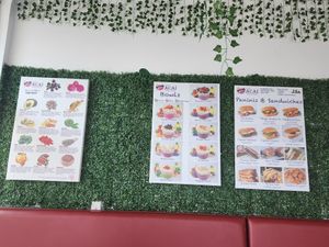 Menu with photos at Cafe Acai in Frisco