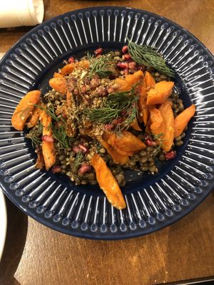 Dukka carrot salad  at No. Twelve in Nottingham