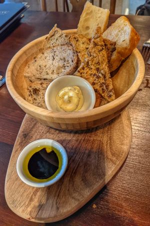 Bread selection at No. Twelve in Nottingham