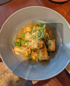 Miso and paprika leeks at No. Twelve in Nottingham