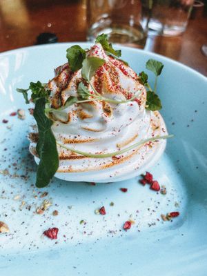 Lemon & pistachio dessert (didn’t like as much - too sour!!) 🍋   at No. Twelve in Nottingham