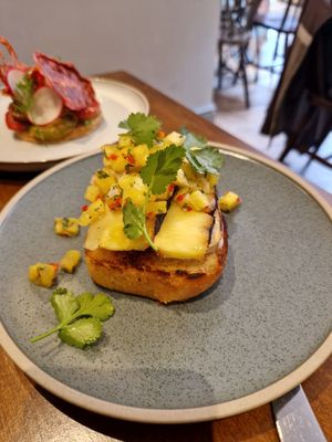 Brie & Pineapple on brioche at No. Twelve in Nottingham