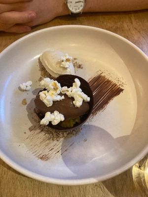 Chocolate orange dessert. So rich and delicious.  at No. Twelve in Nottingham