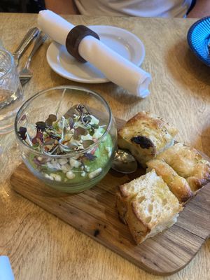 Garden verrine. The pickled radishes in it were incredible.  at No. Twelve in Nottingham