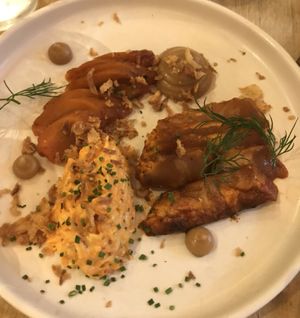 One of the two other dishes, the fourth was consumed before the camera came out and was focaccia with black olive tapenade. This is the vegetable charcuterie    at No. Twelve in Nottingham