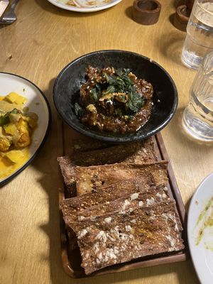 Smoky Aubergine dip   at No. Twelve in Nottingham