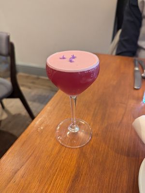 Blackberry gin cocktail
 at No. Twelve in Nottingham