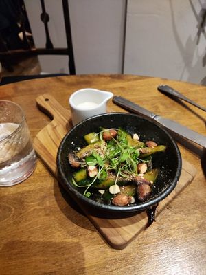 Cucumber and yoghurt salad at No. Twelve in Nottingham