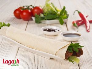 Photo of vegan cigkofte wrap at Lagash in Antwerpen