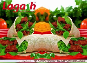 Durum met Cigkofte at Lagash in Antwerpen