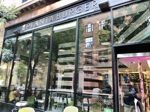 Outside at PLANTA Burger in Toronto