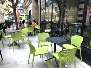Patio at PLANTA Burger in Toronto
