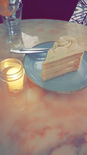 Carrot cake at PLANTA Burger in Toronto