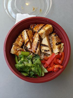 Grilled Tofu Teriyaki Bowl from Asian menu in food court at Whole Foods Market in Henderson
