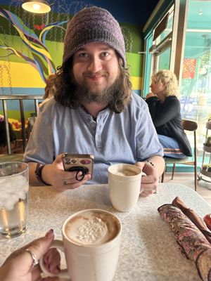 Vegan oatmilk cardamom hot cocoa   at Wicked Willow in Stevens Point