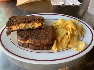 Tofu Reuben and Kettle Chips at Wicked Willow in Stevens Point