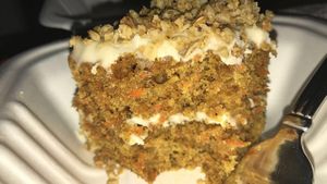 Best carrot cake ever! How do they do it !  at Wicked Willow in Stevens Point