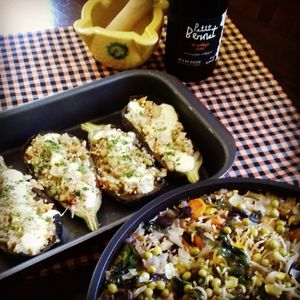 Plats tradicionals adaptats a la dieta vegana / Cocina tradicional adaptada a la dieta vegana at El Brot in Alp