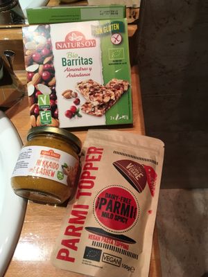 Groceries purchased at El Brot at El Brot in Alp