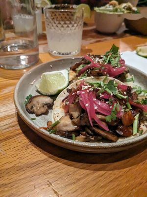 Mushroom tacos at Canteen in Madison