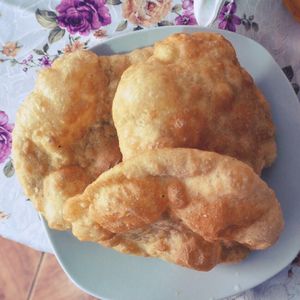 paratha (indian bread) at Krishna Bhog in Huaraz
