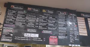 Menu at Humboldt Soup Company in Eureka