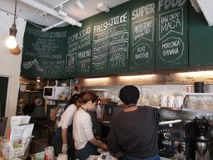 Prep area at Medel Deli  in Tokyo