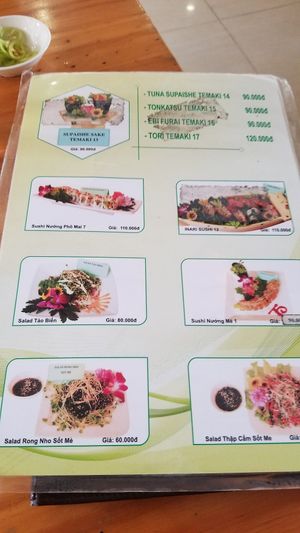 Sushi menu1 at Thien Duyen in Ho Chi Minh City