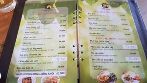 Menu2 at Thien Duyen in Ho Chi Minh City