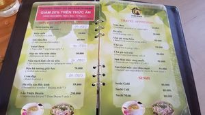 Menu3 at Thien Duyen in Ho Chi Minh City