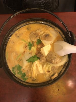 Soupe saté at Bodhi Vegan in Paris