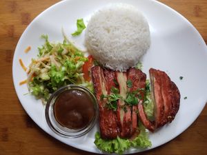 Porc laqué  at Bodhi Vegan in Paris