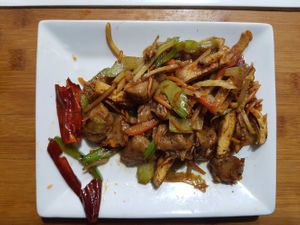 Boeuf au poivre noire  at Bodhi Vegan in Paris