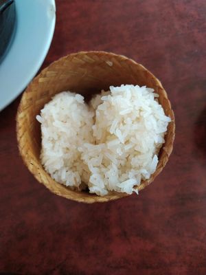 Sticky rice at Bodhi Vegan in Paris