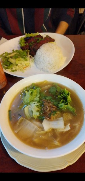 Soup at Bodhi Vegan in Paris