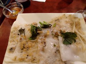 Vietnamese dumplings. at Bodhi Vegan in Paris