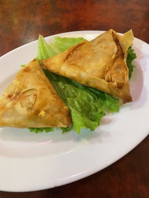 Samosa  at Bodhi Vegan in Paris